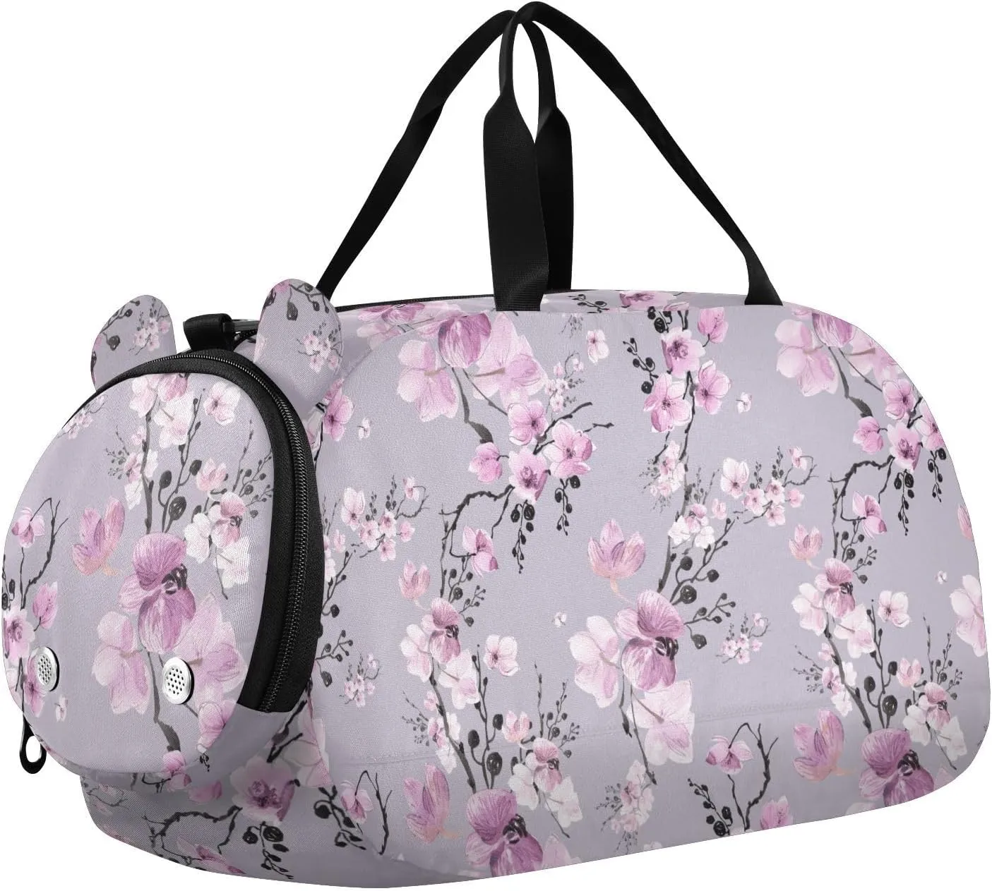 Exotic Lovely Pink Orchid Flowers Duffel Bags for Boys Small Gym Bags for Teens Dance Bag for Girls