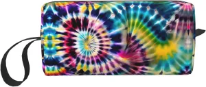 Exotic Tribe Tie Dye Style print Cosmetic Makeup Bags Pouch with Zipper Makeup Bag Travel Cosmetic Bags,Travel Toiletry Case