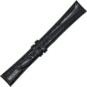 Exotic Watch Band Lizard Watch Strap with Hand-Painted Edges | Watch Band with 2 Interchangeable Silver And Gold Buckles & Complementary Spring Bars