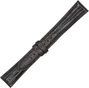 Exotic Watch Band Lizard Watch Strap with Hand-Painted Edges | Watch Band with 2 Interchangeable Silver And Gold Buckles & Complementary Spring Bars