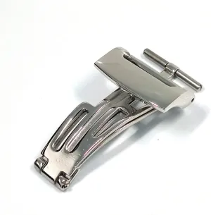 Fashionable Solid Seamless Folding Clasp 18mm Stainless Steel Butterfly Buckle Wristband Accessory Suitable Compatible with Audemars Compatible with Piguet AP Clasp