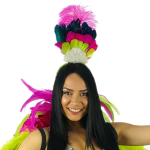 Feather Headband w/Ostrich/Goose