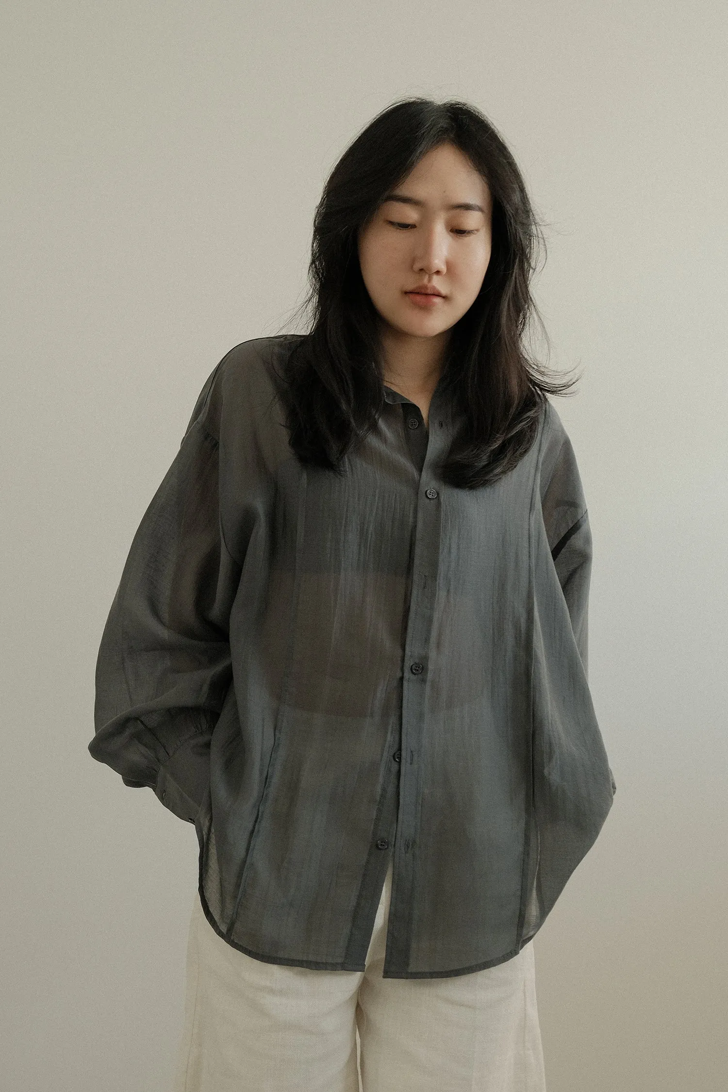 Feather Oversized Shirt