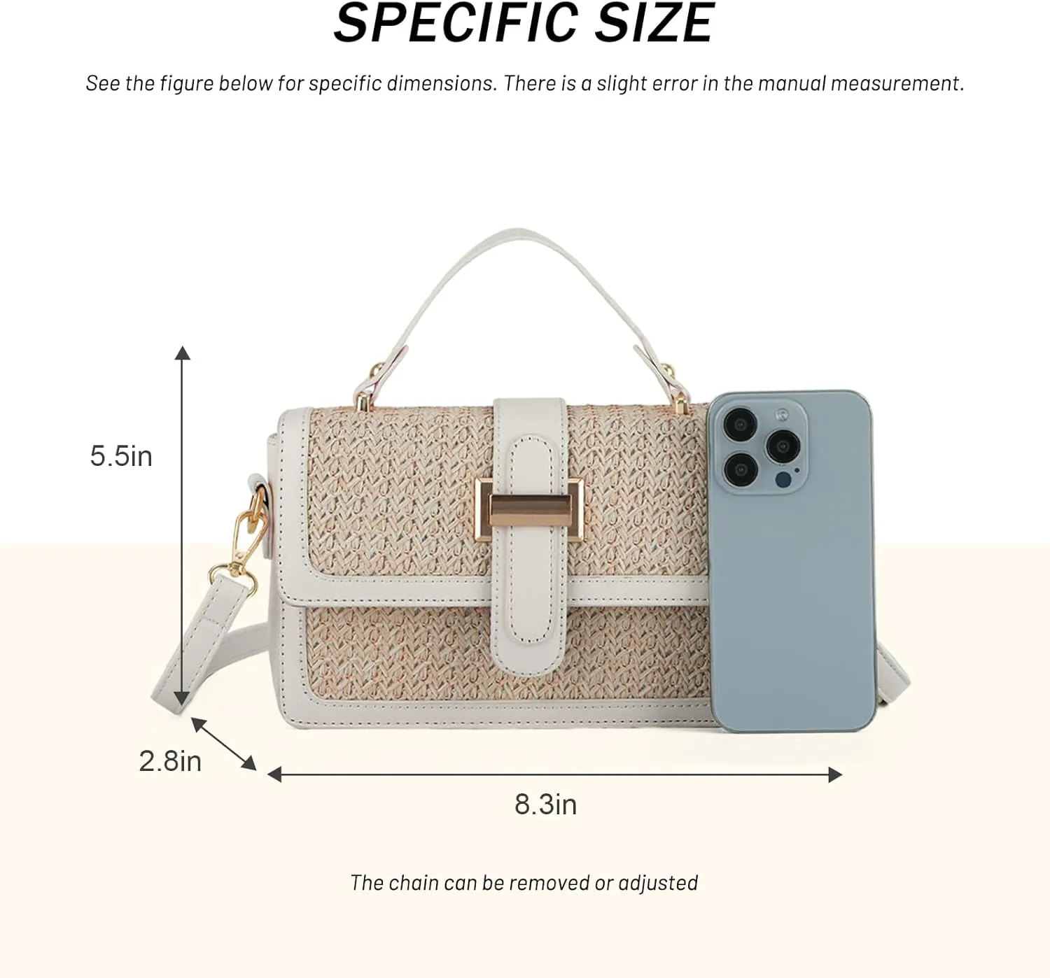 Fecialy Straw Purses for Women Straw Crossbody Bags Beach Handbag Summer Raffia Purses Woven Shoulder Clutch Bag