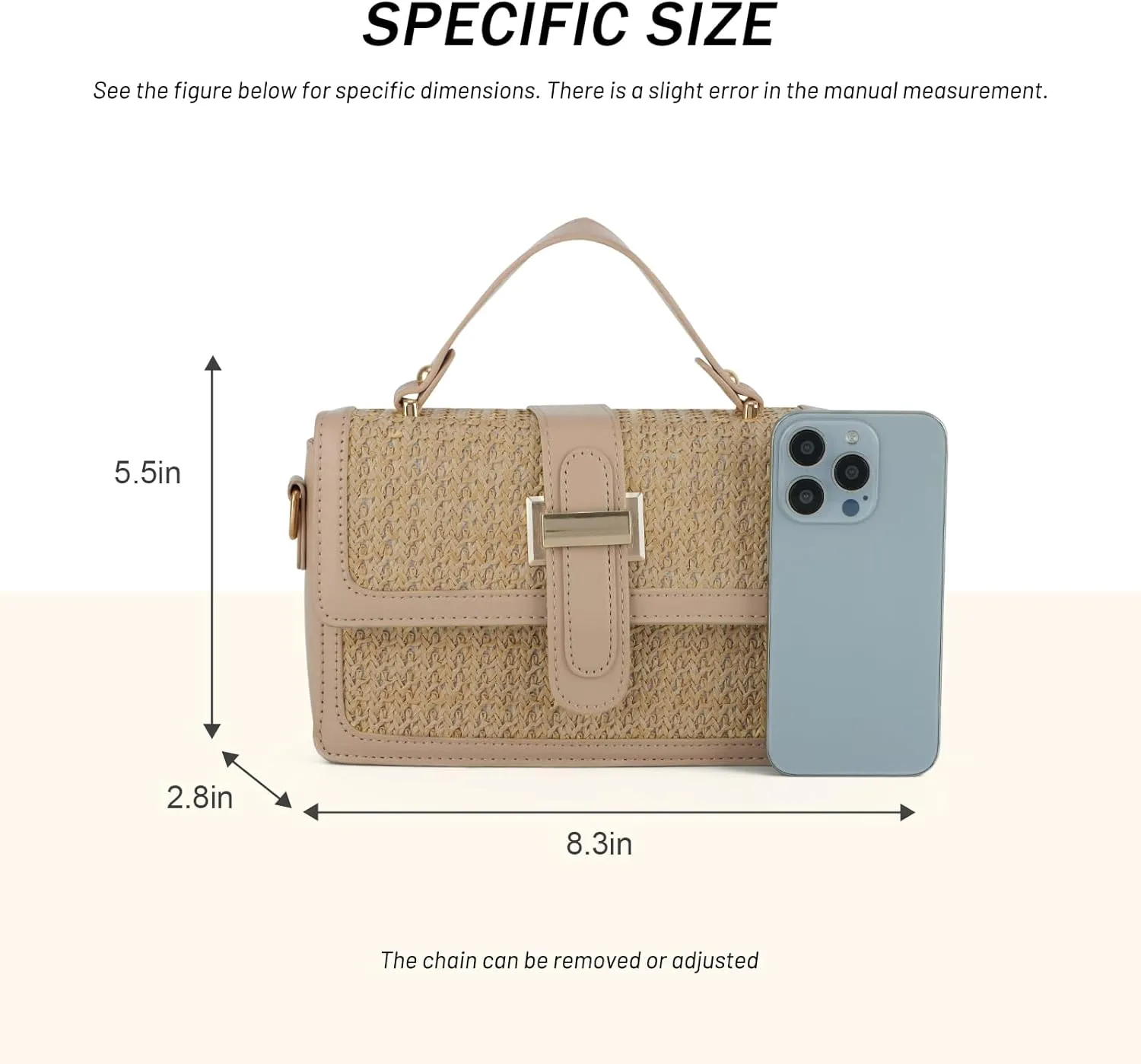 Fecialy Straw Purses for Women Straw Crossbody Bags Beach Handbag Summer Raffia Purses Woven Shoulder Clutch Bag