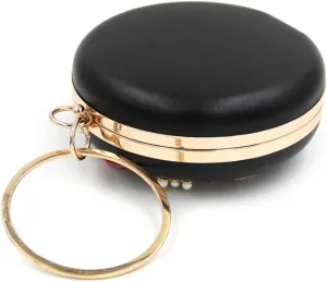 Floral Clutch Handbag Women Pearl Evening Bag Clutch Purses for Women Satin Flower Design