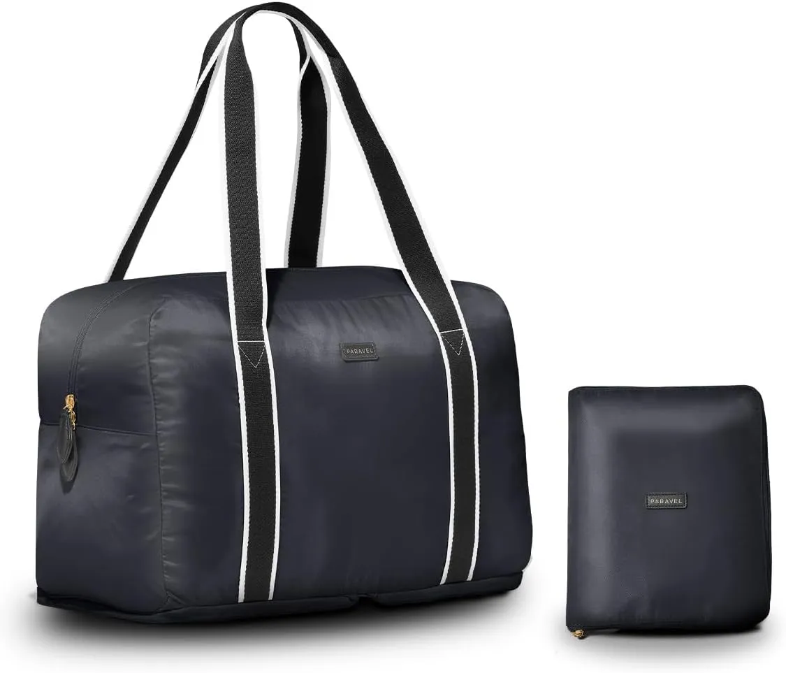 Foldable Duffle Bag for Travel | Lightweight, Water-Resistant, Multifunctional Carry On Bag | Sustainable and Durable Nylon