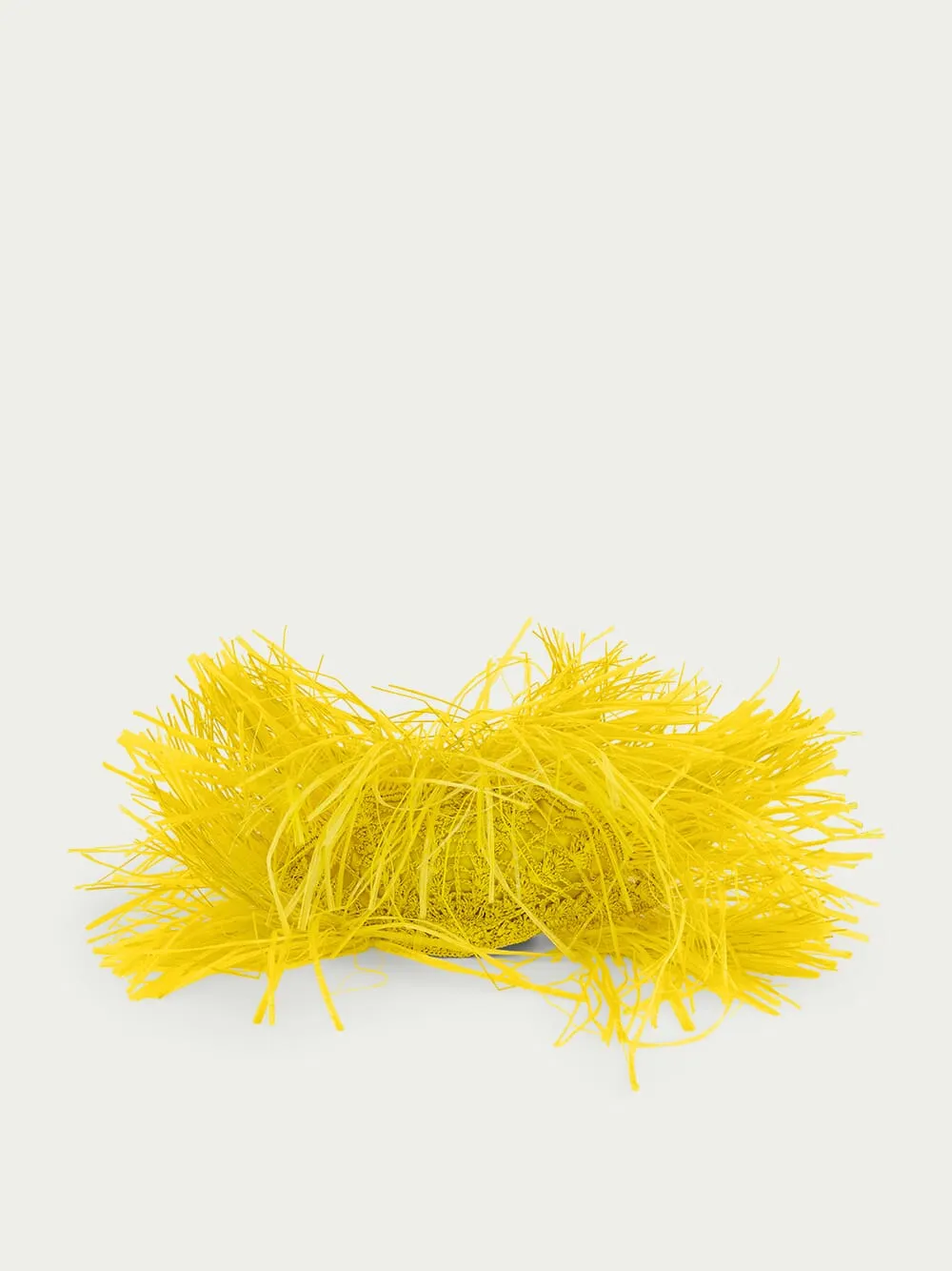 Frayed seashell clutch