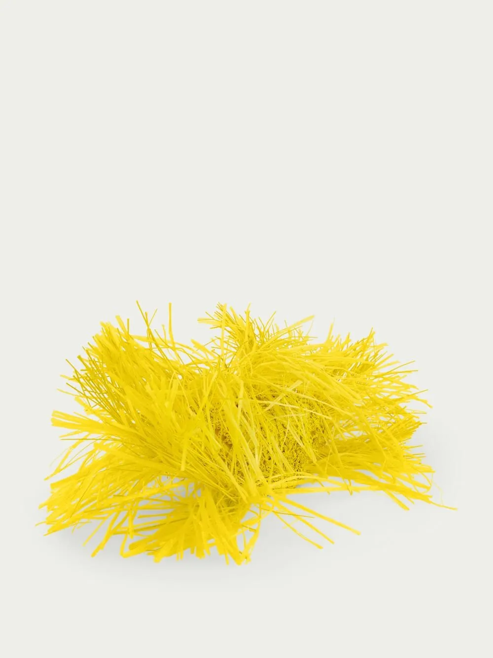 Frayed seashell clutch