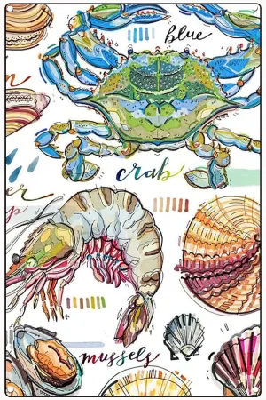 Fun Shellfish Seafood Ocean Beach Summertime. Wooden Jigsaw Puzzles School Challenge Puzzles Educational Game Puzzle for Adults Animal Plant Nature Floor Props Children's Gift 1000 PCS