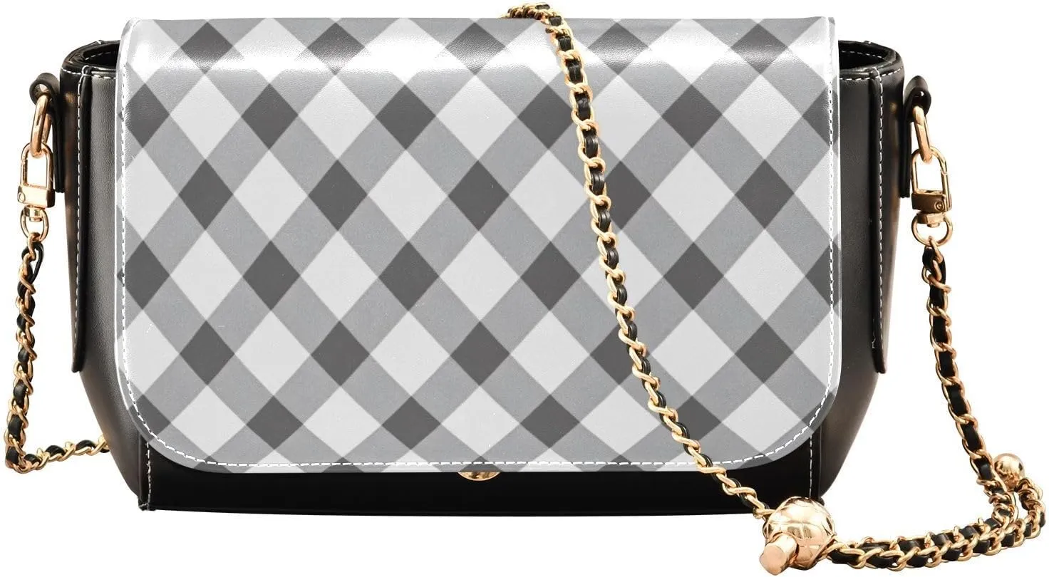 GAIGEO Arch Adorned with Flowers、 Leather Crossbody Purses for Women Trendy, Women's Shoulder Bag, Leather Crossbody Bag