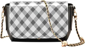 GAIGEO Arch Adorned with Flowers、 Leather Crossbody Purses for Women Trendy, Women's Shoulder Bag, Leather Crossbody Bag