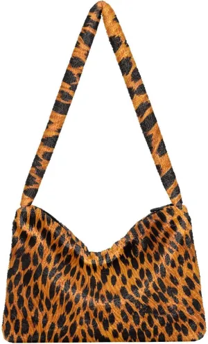 GAIGEO Cat Cartoon on Blue Black Ladies Shoulder Bag, Shoulder Purse with Zipper, Womens Outdoor Bag