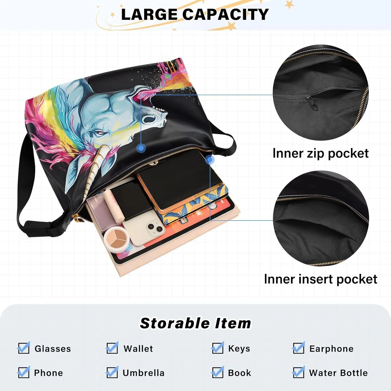 GAIGEO Exotic Red Birds Crossbody Bag with Wide Strap, Leather Crossbody Shoulder Bag, Womens Shoulder Bag with Pockets