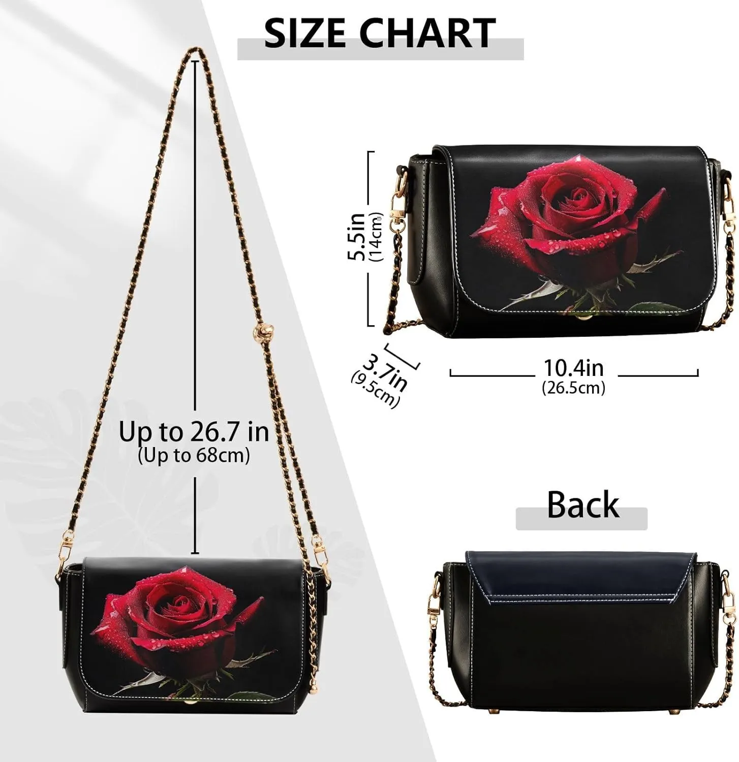GAIGEO Fruitful Autumn Leather Crossbody Bags for Women Medium Size, Womens Crossbody Purse with Flap, Leather Crossbody Bag
