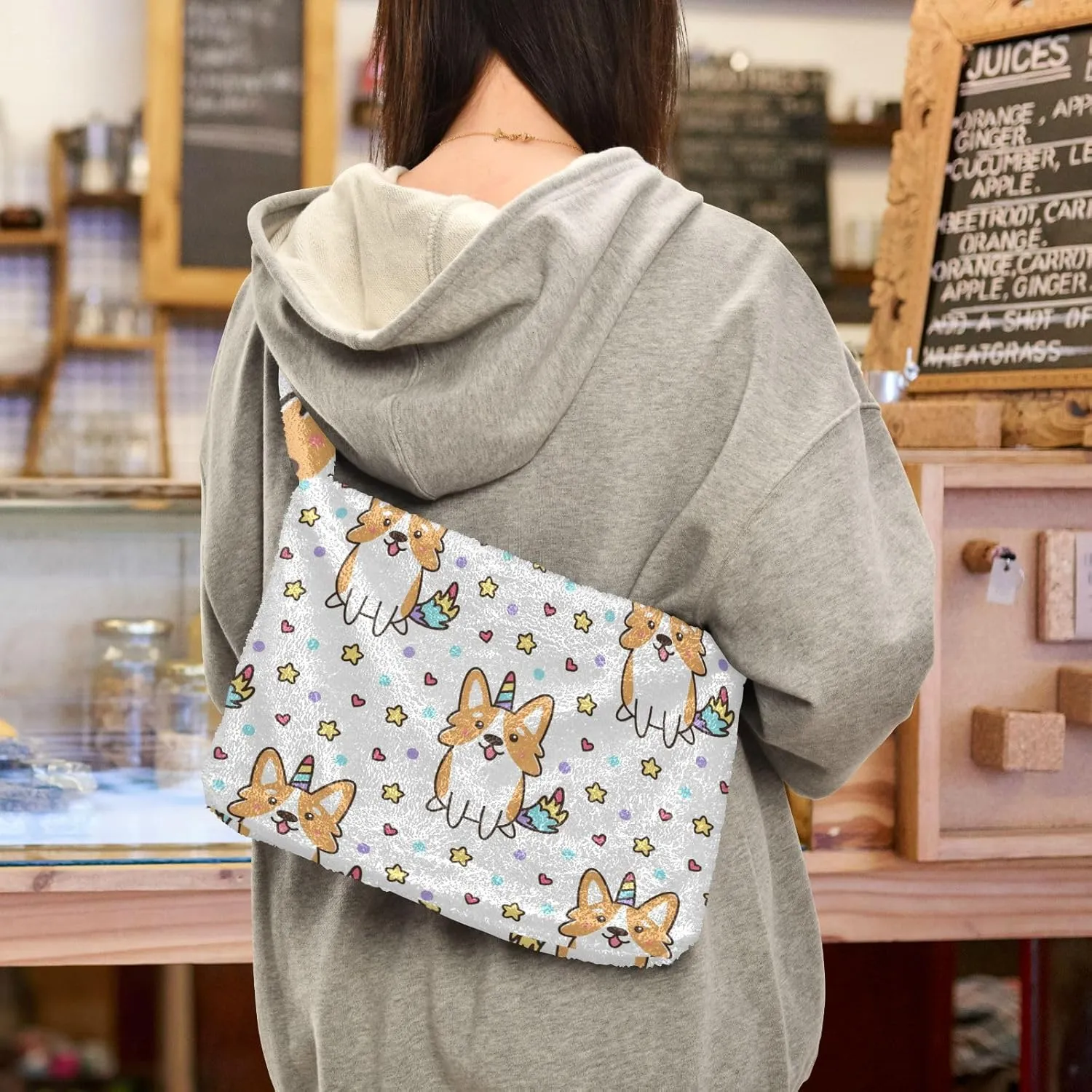 GAIGEO Watercolor Stars Colorful Ladies Shoulder Bags, Purses Shoulder Bag for Women, Womens Outdoor Bag