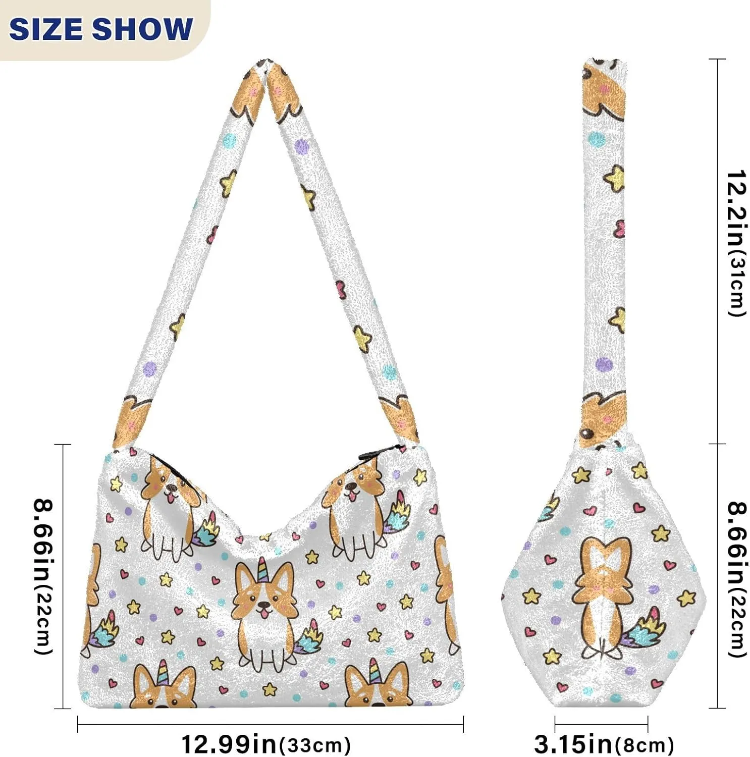 GAIGEO Watercolor Stars Colorful Ladies Shoulder Bags, Purses Shoulder Bag for Women, Womens Outdoor Bag