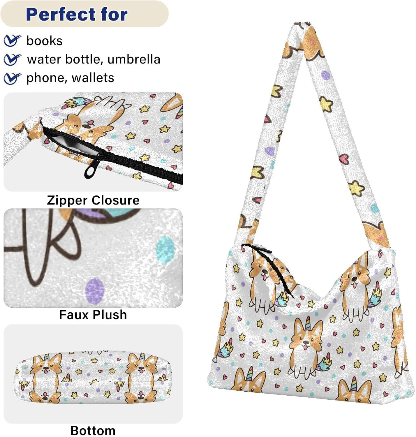 GAIGEO Watercolor Stars Colorful Ladies Shoulder Bags, Purses Shoulder Bag for Women, Womens Outdoor Bag