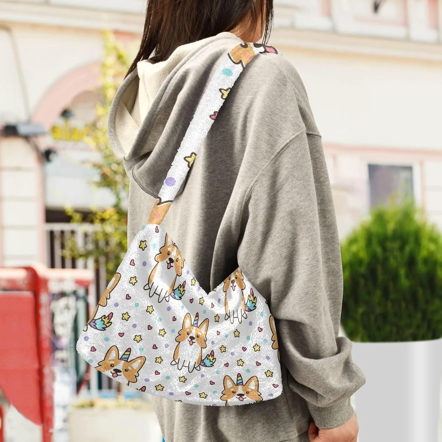 GAIGEO Watercolor Stars Colorful Ladies Shoulder Bags, Purses Shoulder Bag for Women, Womens Outdoor Bag