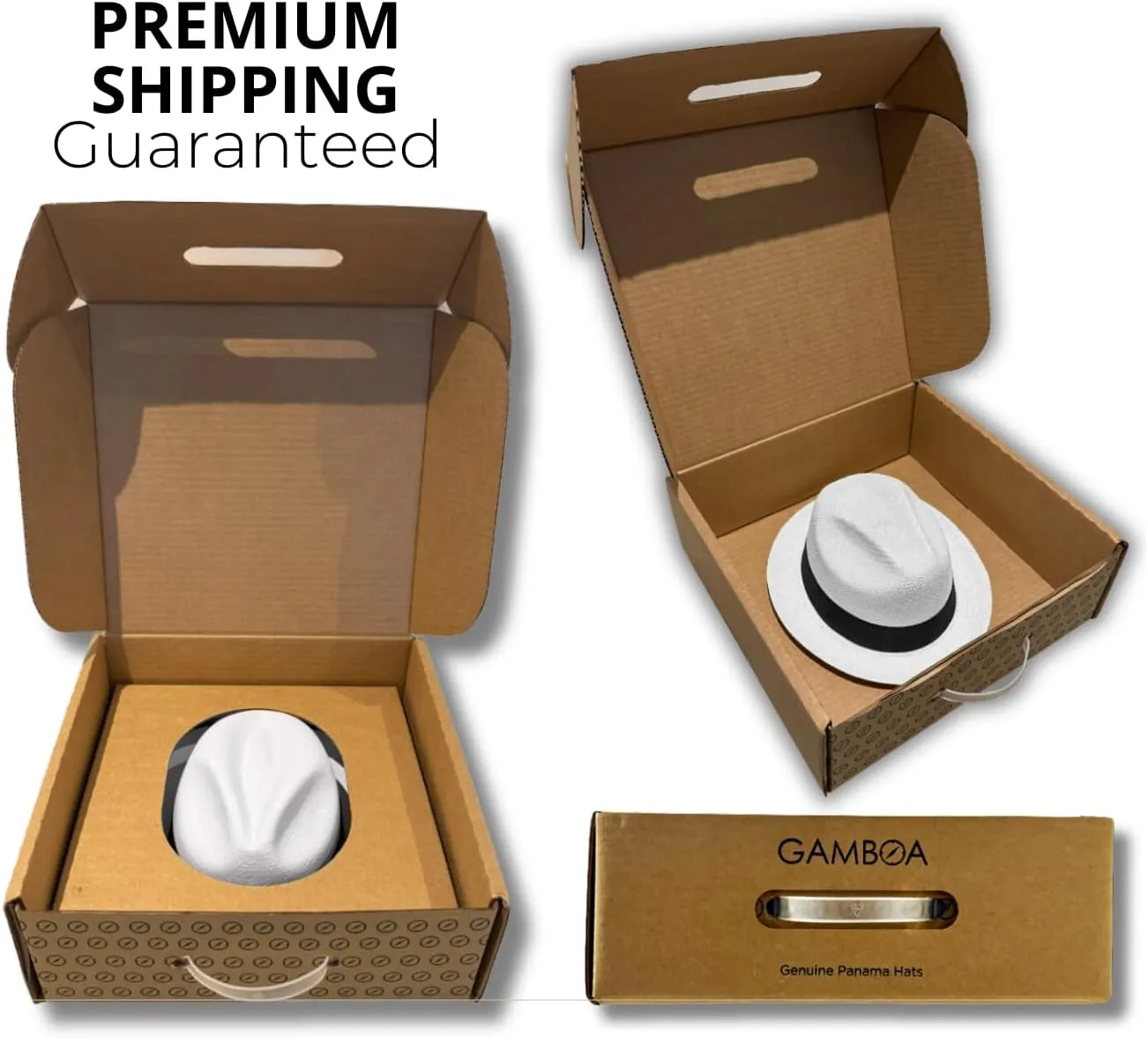 Gamboa Original Panama Hat for Men and Women Borsalino Straw Summer Beach Sun Hat Protection UV UPF50 