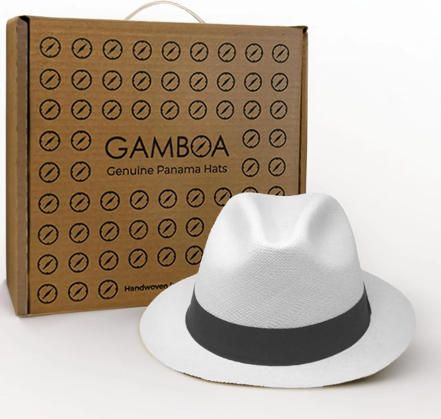 Gamboa Original Panama Hat for Men and Women Borsalino Straw Summer Beach Sun Hat Protection UV UPF50 