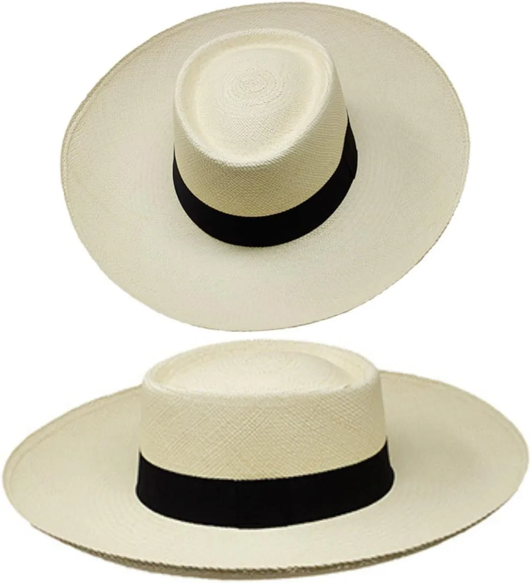 Gamboa Original Panama Hat Men Women Straw Wide Brim Hats Sombrero Playa Hombre Mujer Brimmed Sun Protection UV UPF50 