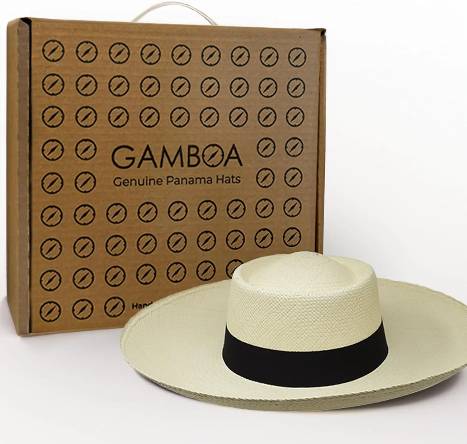 Gamboa Original Panama Hat Men Women Straw Wide Brim Hats Sombrero Playa Hombre Mujer Brimmed Sun Protection UV UPF50 
