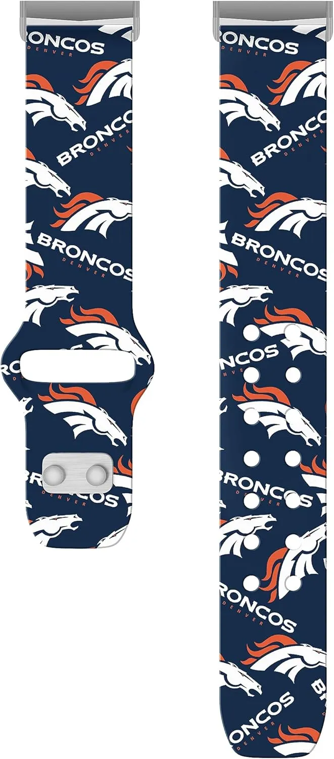Game Time Denver Broncos HD Watch Band Compatible with Fitbit Versa 3 and Sense