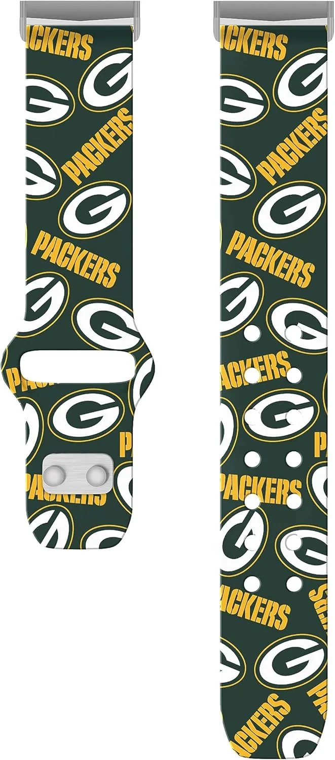 Game Time Green Bay Packers HD Watch Band Compatible with Fitbit Versa 3 and Sense