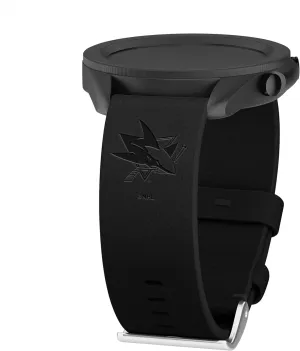 Game Time San Jose Sharks Premium Leather Watch Band Compatible with Samsung Galaxy Watch & More