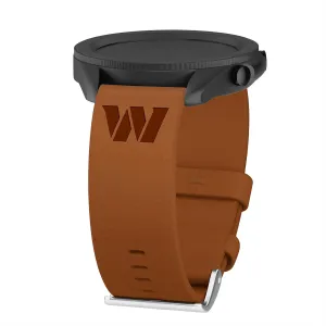 Game Time Washington Commanders Premium Leather Watch Band Compatible with Samsung Galaxy Watch & More
