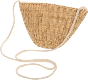 Gatuida Summer Straw Beach and Girls Crossbody Pouch Handmade Wicker Straw Handbag