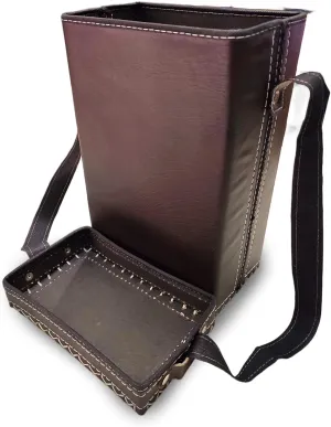 Genuine Leather Yerba Mate Gourd Bag I ARGENTINIAN | Premium Handmade Matera for Mate Ideal for Outdoor Travel Picnic