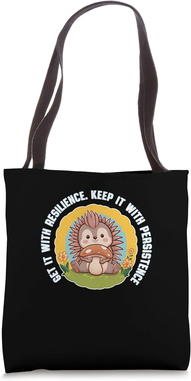 Get Resilient Be Persistent Motivational Quote Goal Tote Bag