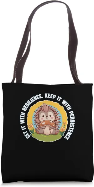 Get Resilient Be Persistent Motivational Quote Goal Tote Bag
