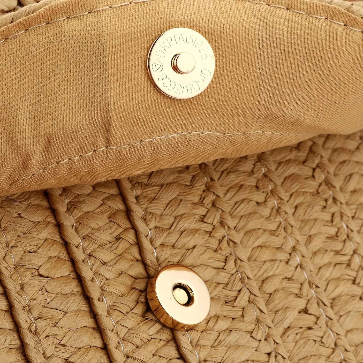 Gets Straw Clutch, Straw Clutch Women Hand-woven for Summer Beach Envelope Clutch Purse Wallet