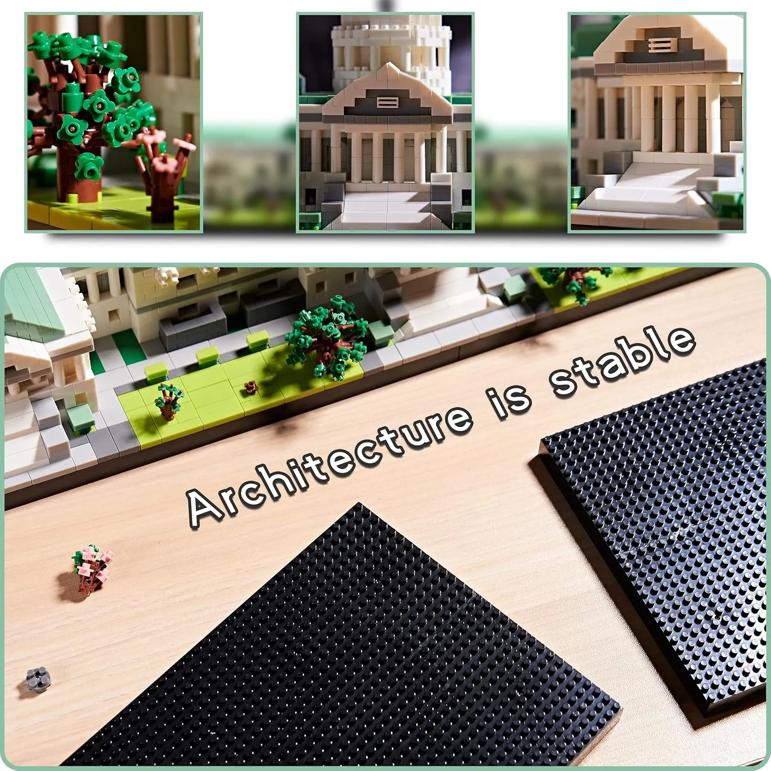 Gift Architecture Capitol Building Model Set - 3630pcs | Micro Blocks | Detailed Designs | Display-Worthy | Great Gift for Adults & Kids