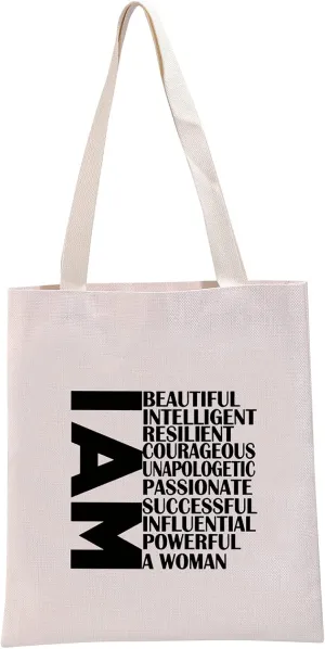 Girl Power Feminist Women Empowerment Cosmetic Bag - Motivational I Am A Woman Gift