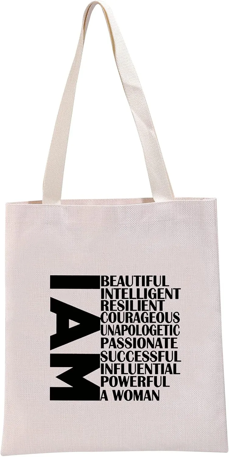 Girl Power Feminist Women Empowerment Cosmetic Bag - Motivational I Am A Woman Gift