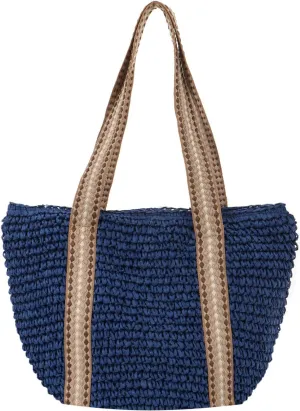 GOKTOW Straw Beach Tote Bag for Women,Raffia Woven Shoulder Handbags for Summer Vacation 2025