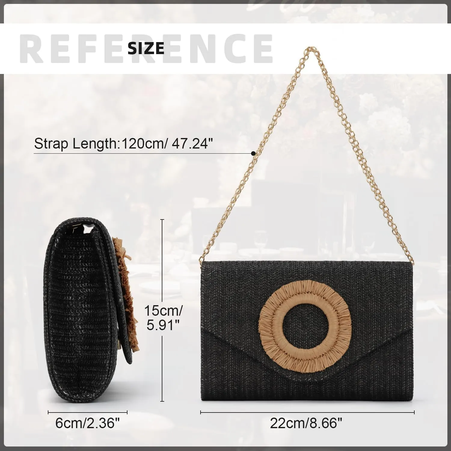 GOKTOW Straw Clutch Purse Rattan Summer Woven Beach Handbags for Women Wedding Vacation Travel Party 2025