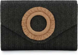 GOKTOW Straw Clutch Purse Rattan Summer Woven Beach Handbags for Women Wedding Vacation Travel Party 2025