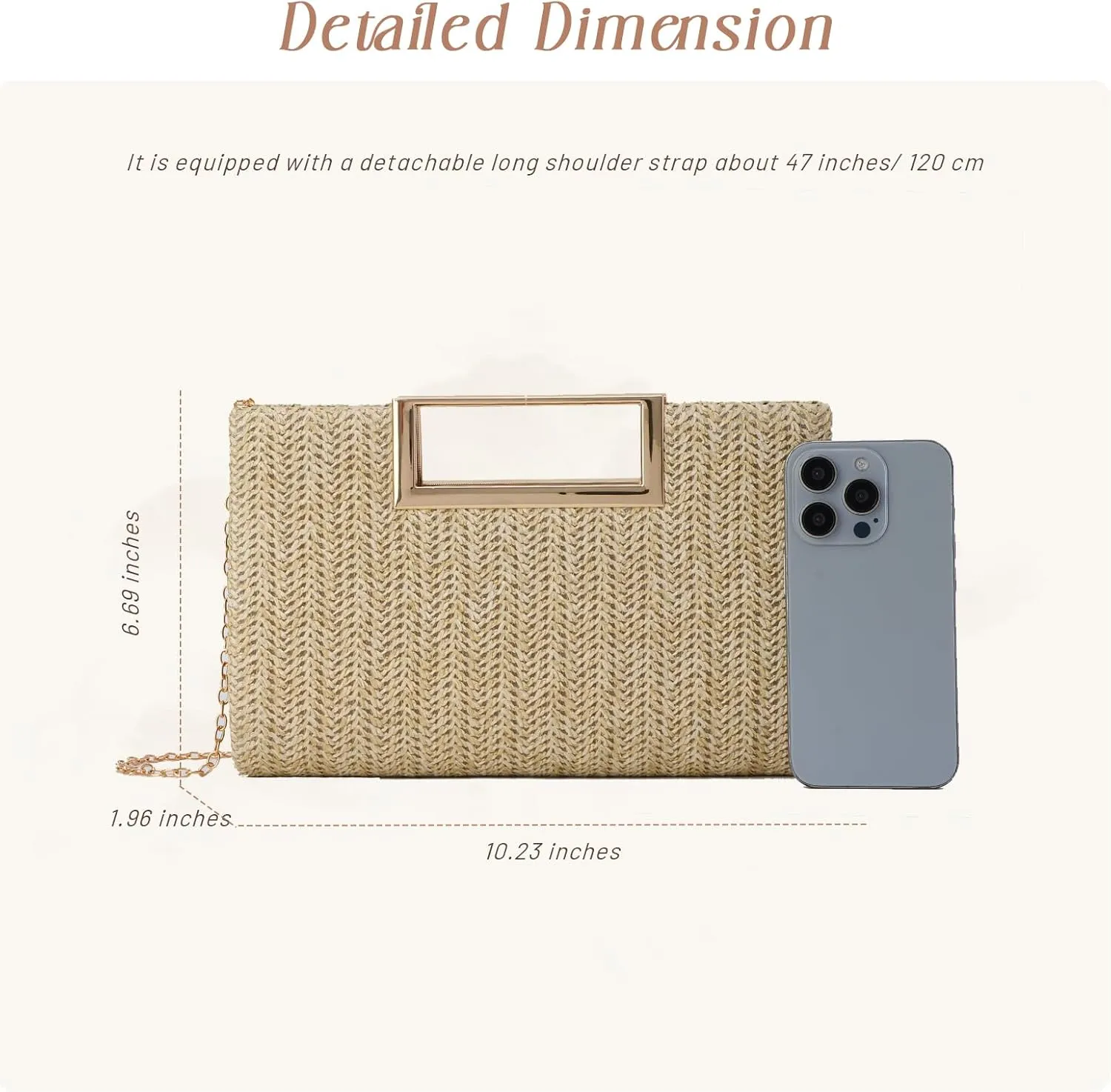 GOKTOW Straw Clutch Top Handbags Raffia Bag Purse Woven Tote CrossBag for Women Beach Summer Travel 2025