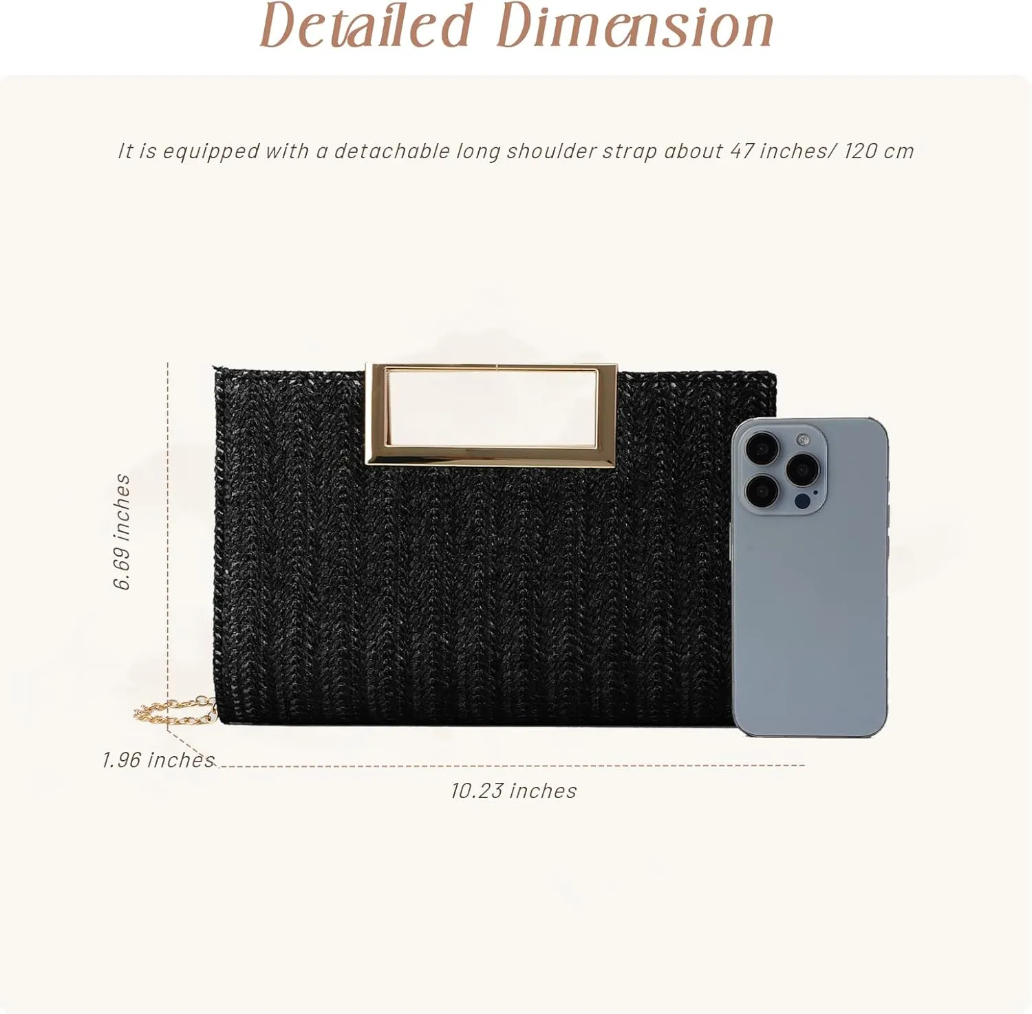 GOKTOW Straw Clutch Top Handbags Raffia Bag Purse Woven Tote CrossBag for Women Beach Summer Travel 2025