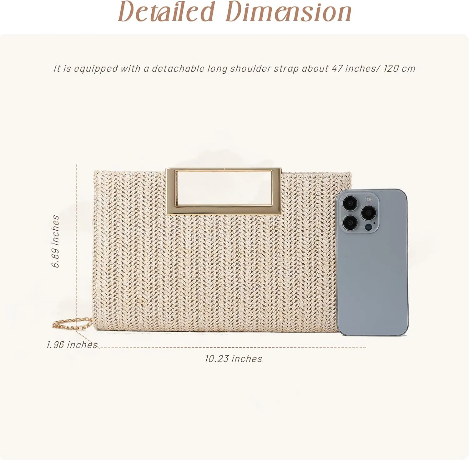 GOKTOW Straw Clutch Top Handbags Raffia Bag Purse Woven Tote CrossBag for Women Beach Summer Travel 2025