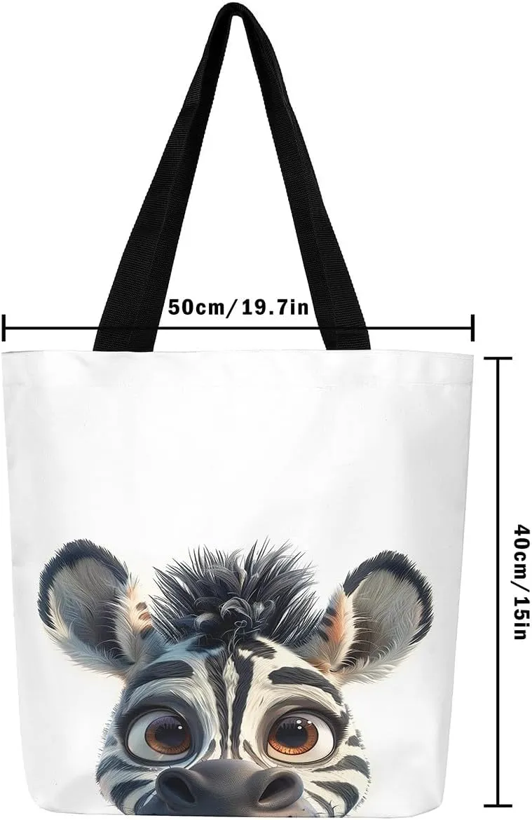 Gothic Canvas Tote Bag for Women,Black Cat Large Capacity Gym Bag,Exotic Kitten Bags