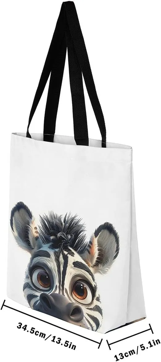 Gothic Canvas Tote Bag for Women,Black Cat Large Capacity Gym Bag,Exotic Kitten Bags