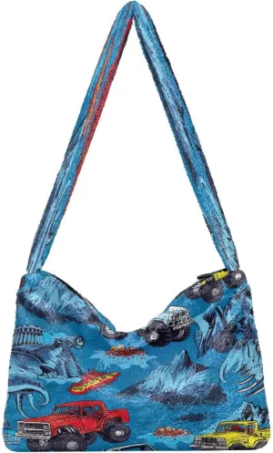 Green Leaves Modern Woman Shoulder Bag, Shoulder Tote Bag, Autumn Handbags