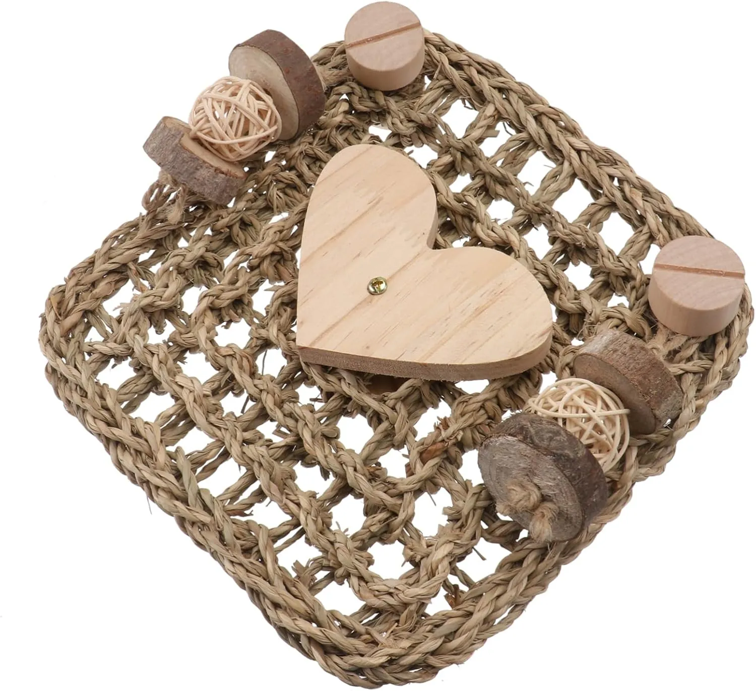 Guinea Cage Mat Chewing Grass Pad for Squirrel Hamster Pet Supplies Comfortable Woven Bed Mat