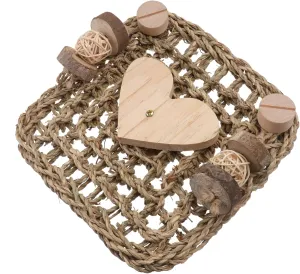 Guinea Cage Mat Chewing Grass Pad for Squirrel Hamster Pet Supplies Comfortable Woven Bed Mat